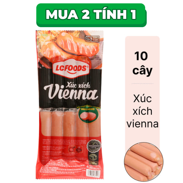 Xúc xích Vienna LC FOODS gói 500g