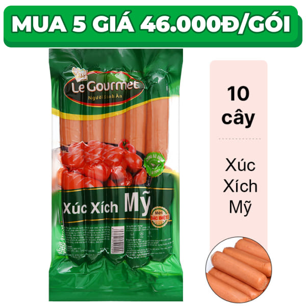 Xúc xích Mỹ Le Gourmet gói 500g