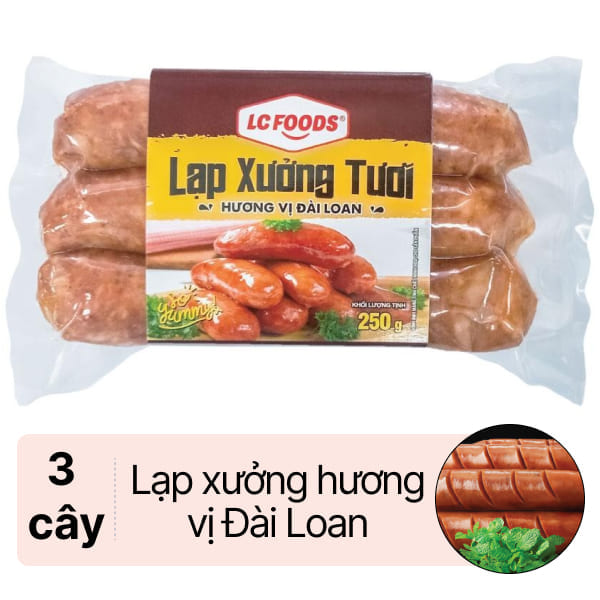 Lạp xưởng tươi vị Đài Loan LC FOODS 250g