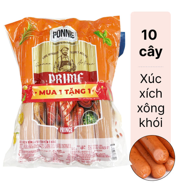 Xúc xích xông khói truyền thống Ponnie 450g