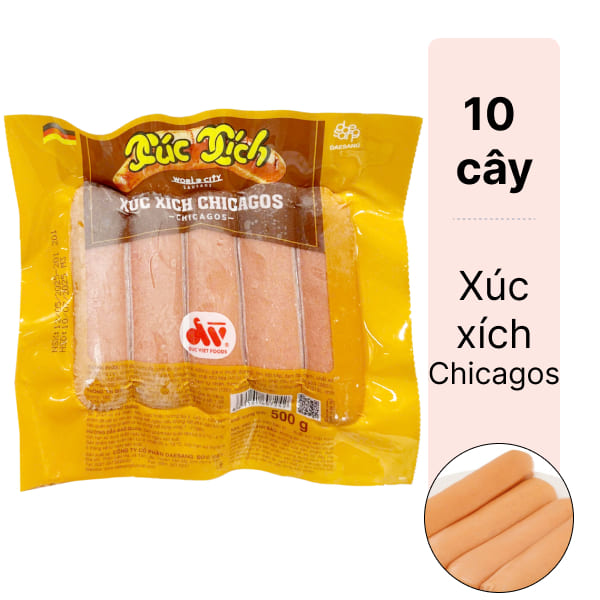 Xúc xích Chicagos Đức Việt 500g