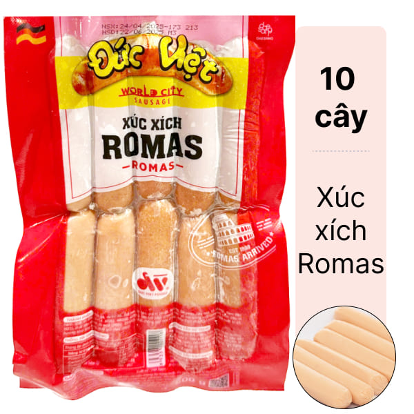 Xúc xích Romas Đức Việt 500g