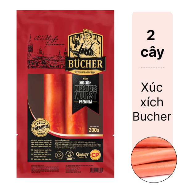 Xúc xích Meisters Wurst Premium C.P gói 200g