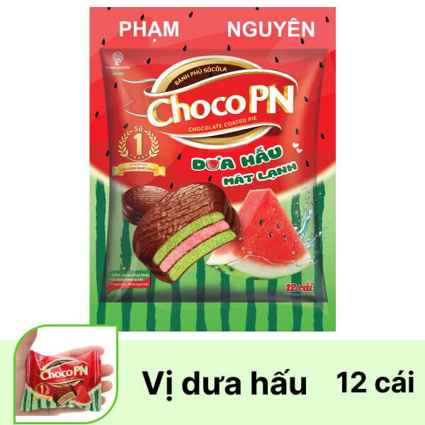 Bánh Choco PN socola vị dưa hấu 204g