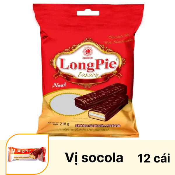 Bánh longpie socola Hải Hà 216g