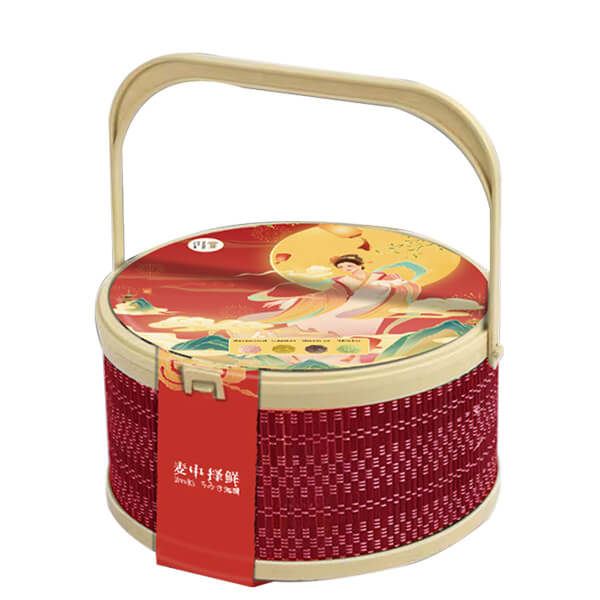 Giỏ 8 bánh trung thu Lava Mix 4 vị 400g
