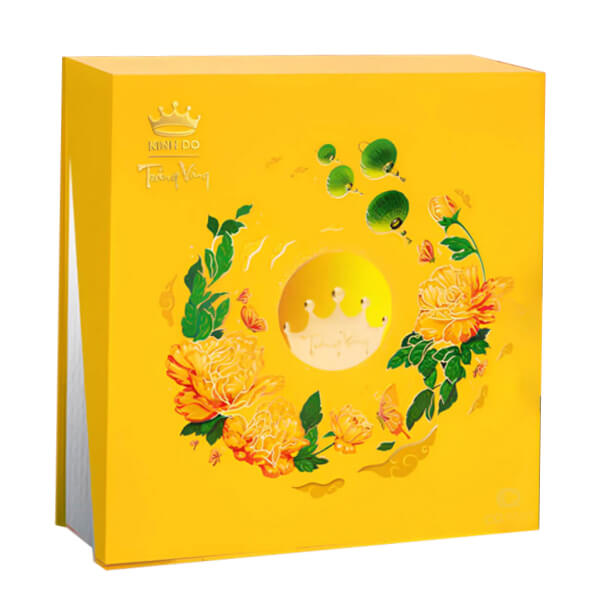 Hộp 4 bánh trung thu Kinh Đô Trăng Vàng Hồng Ngọc An Nhiên 640g
