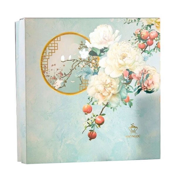 Hộp 4 bánh trung thu Bảo Ngọc Thu Bình An xanh 320g