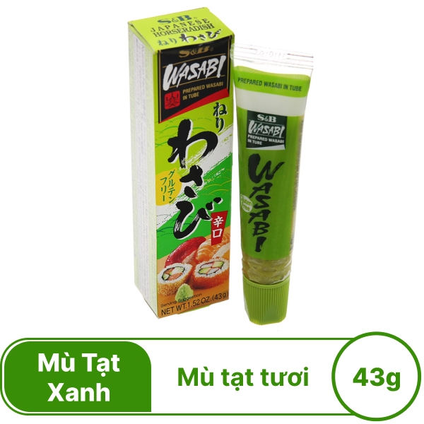 Mù tạt xanh S & B 43g