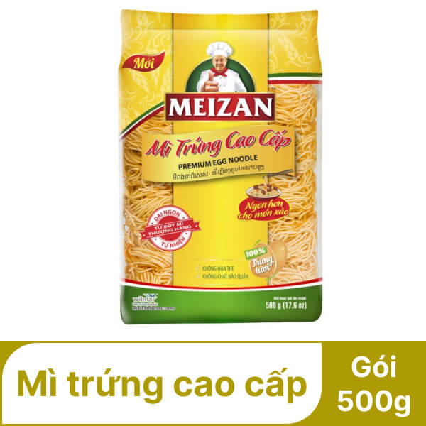 Mì trứng cao cấp Meizan gói 500g