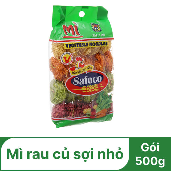 Mì rau củ sợi nhỏ Safoco gói 500g