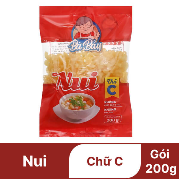 Nui chữ C Bà Bảy gói 200g