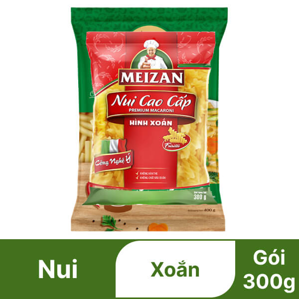 Nui xoắn cao cấp Meizan gói 300g