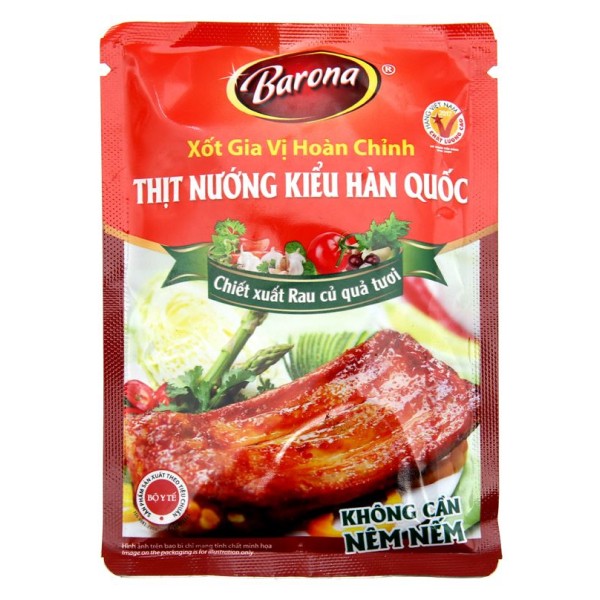 Xốt ướp thịt Hàn Quốc Barona 80g