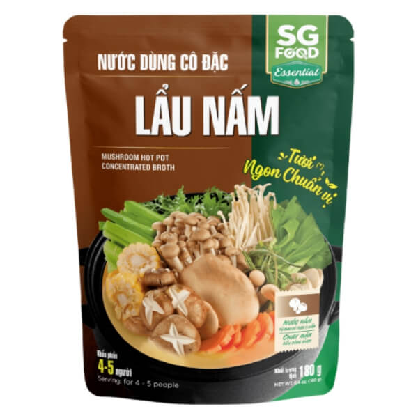 Nước dùng vị nấm SG Food 180g