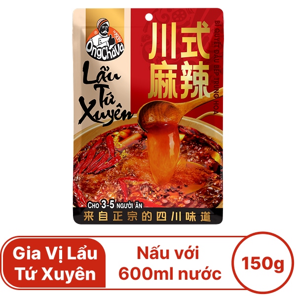 Gia vị lẩu Tứ Xuyên Ông Chà Và 150g