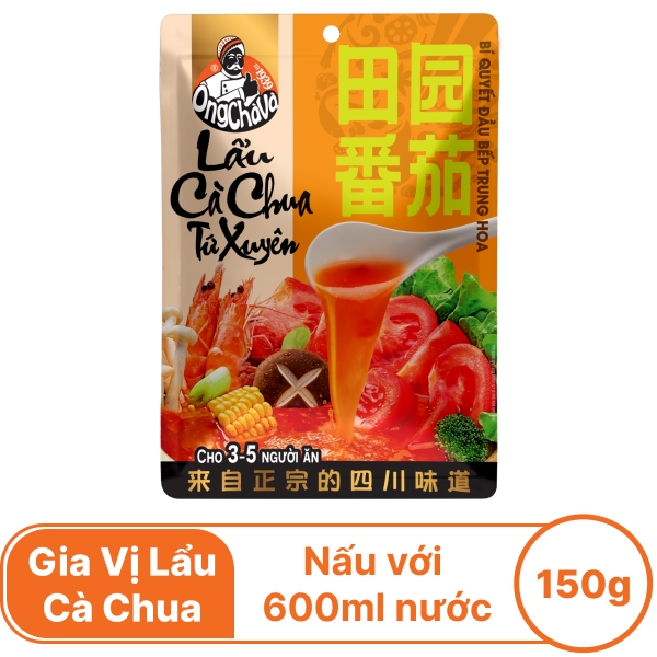 Gia vị lẩu cà chua Tứ Xuyên Ông Chà Và 150g