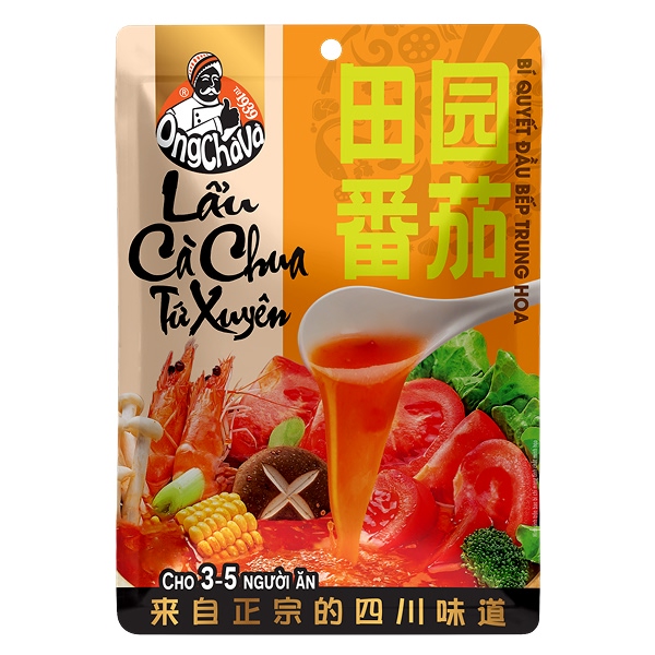 Gia vị lẩu cà chua Tứ Xuyên Ông Chà Và 150g