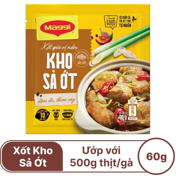 Xốt gia vị kho sả ớt Maggi 60g