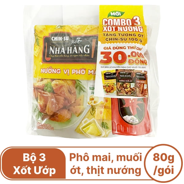 Bộ 3 sốt nướng Chinsu gói 100g