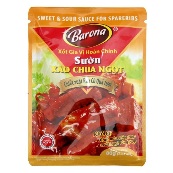 Xốt sườn xào chua ngọt Barona 80g