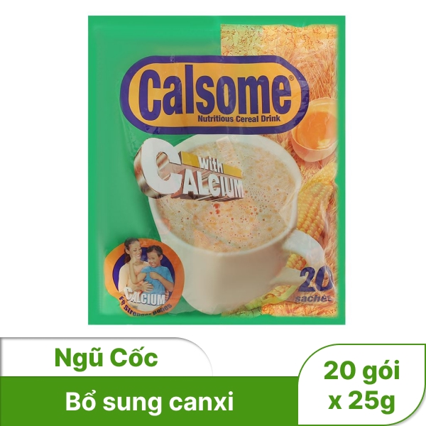 Bột ngũ cốc Calsome vị vanila 500g