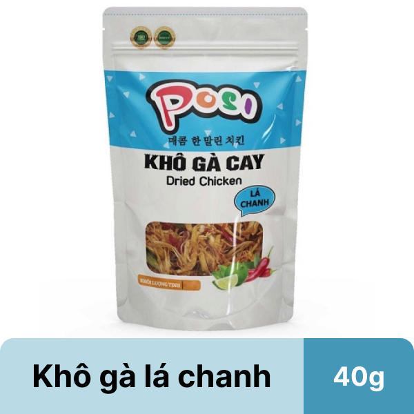 Khô gà cay lá chanh Posi gói 40g