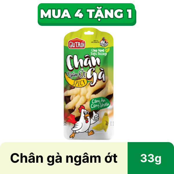 Chân gà ngâm ớt Ông Chà Và Gu Trội gói 33g