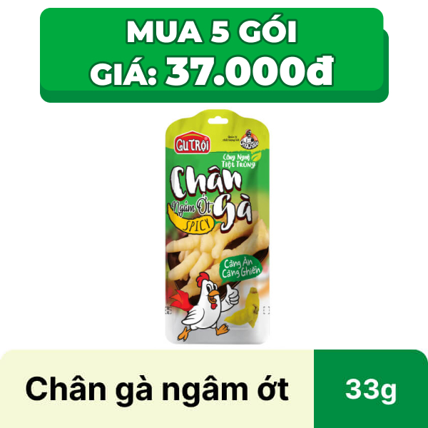 Chân gà ngâm ớt Ông Chà Và Gu Trội gói 33g