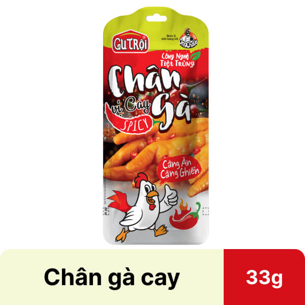 Chân gà vị cay Ông Chà Và Gu Trội gói 33g
