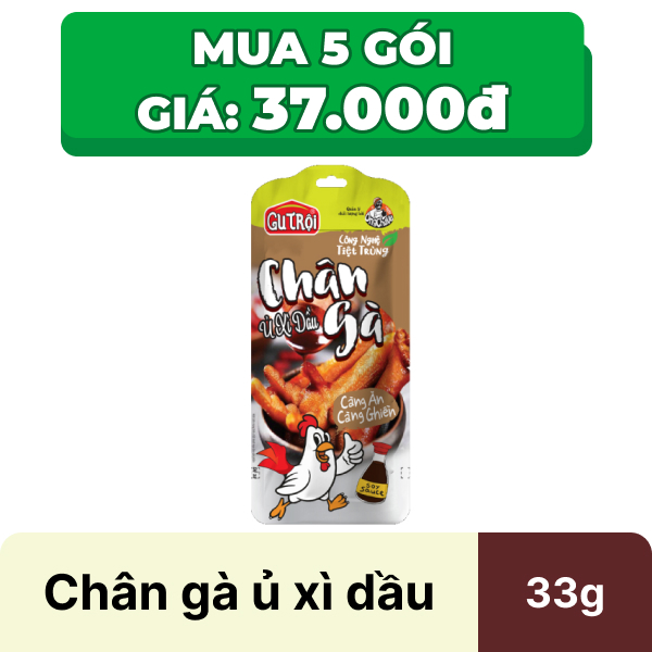 Chân gà ủ xì dầu Ông Chà Và Gu Trội gói 33g