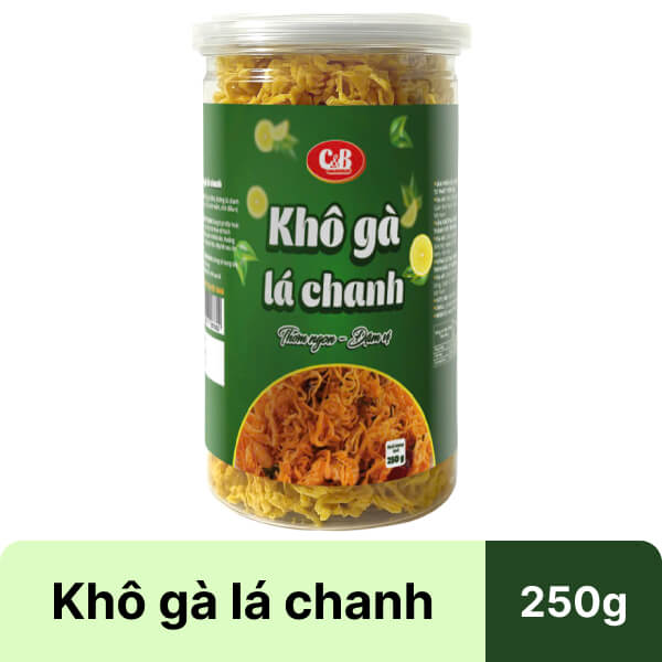 Khô gà lá chanh C&B hũ 250g
