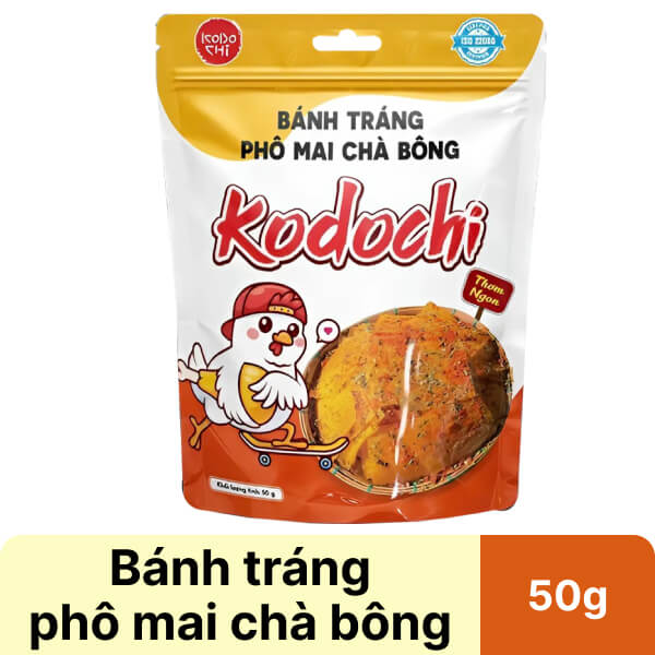 Bánh tráng phô mai chà bông Kodochi gói 50g