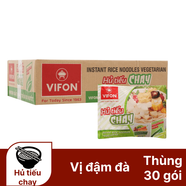 Thùng 30 gói hủ tiếu chay Vifon 65g