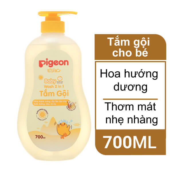Tắm gội Pigeon hướng dương 700ml