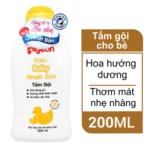 Tắm gội Pigeon hướng dương 200ml
