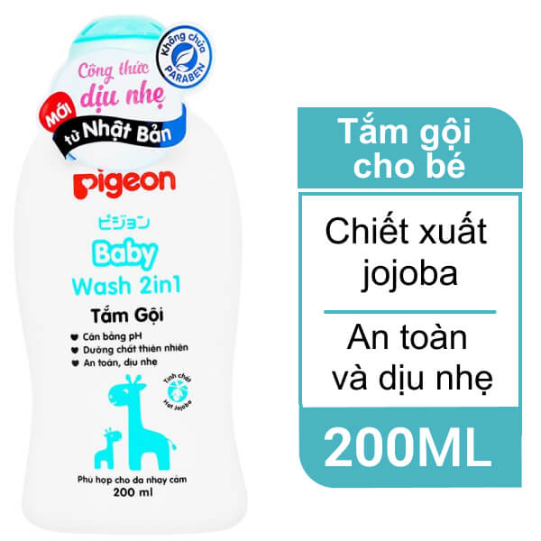 Tắm gội Pigeon Jojoba 200ml