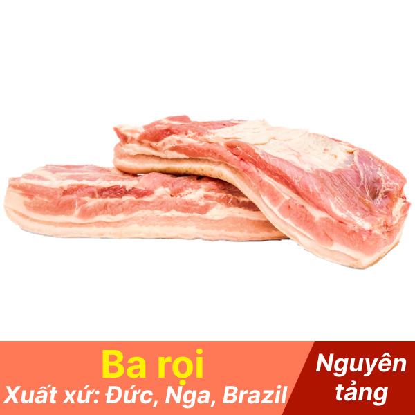 Ba rọi heo có da nhập khẩu 1kg giá tốt tại Bách hoá XANH