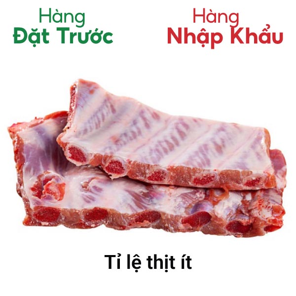 Sườn heo nhập khẩu Đức túi 1kg