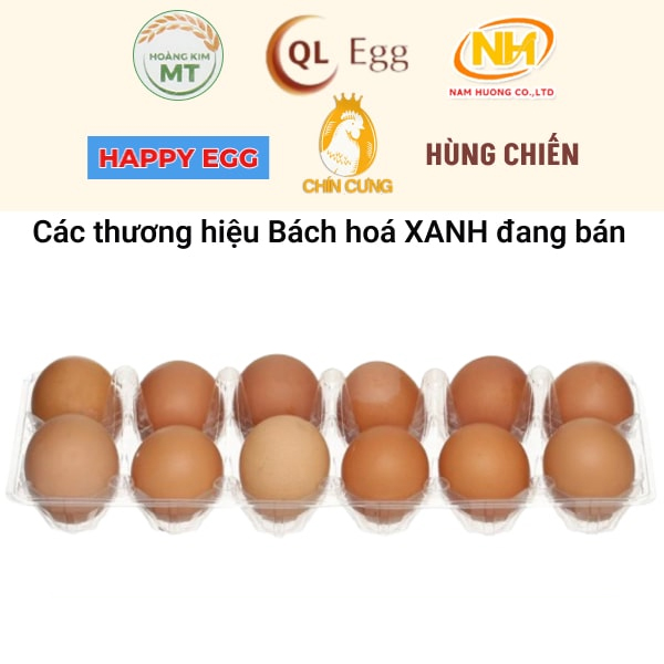 Trứng gà so hộp 10 tặng 2 (giao ngẫu nhiên thương hiệu)