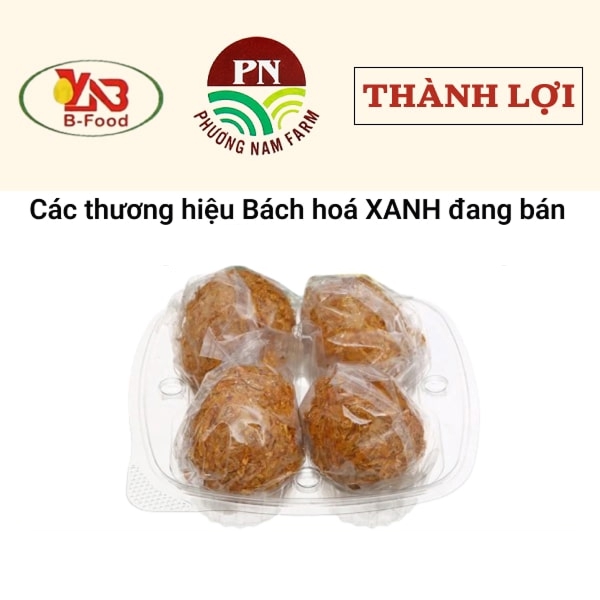 Trứng vịt bắc thảo hộp 4 quả (giao ngẫu nhiên thương hiệu)
