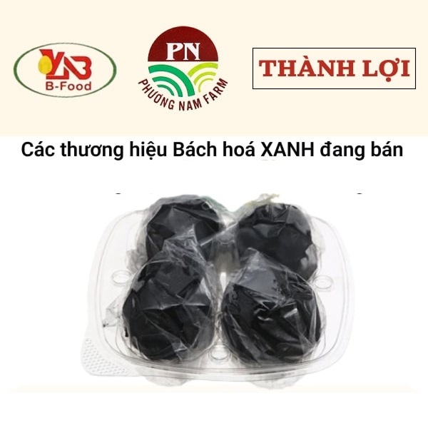 Trứng vịt muối hộp 4 quả (giao ngẫu nhiên thương hiệu)