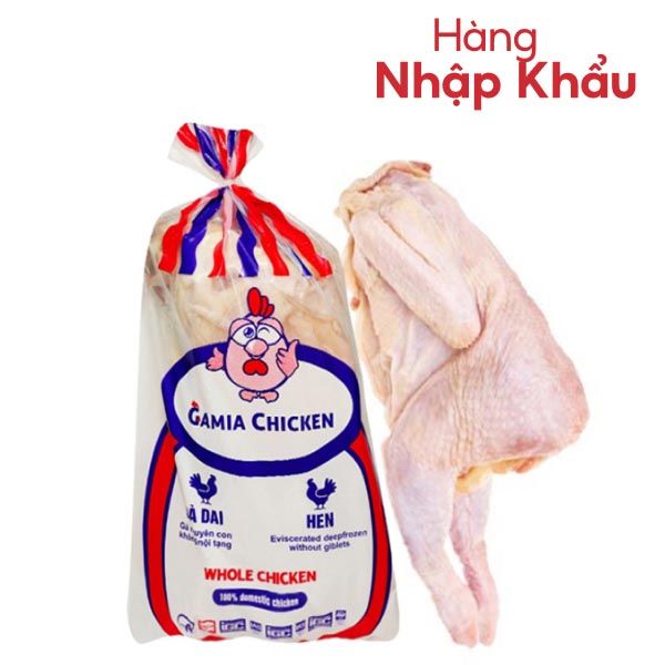 Gà mía nguyên con nhập khẩu Hàn Quốc 800g-1kg/con