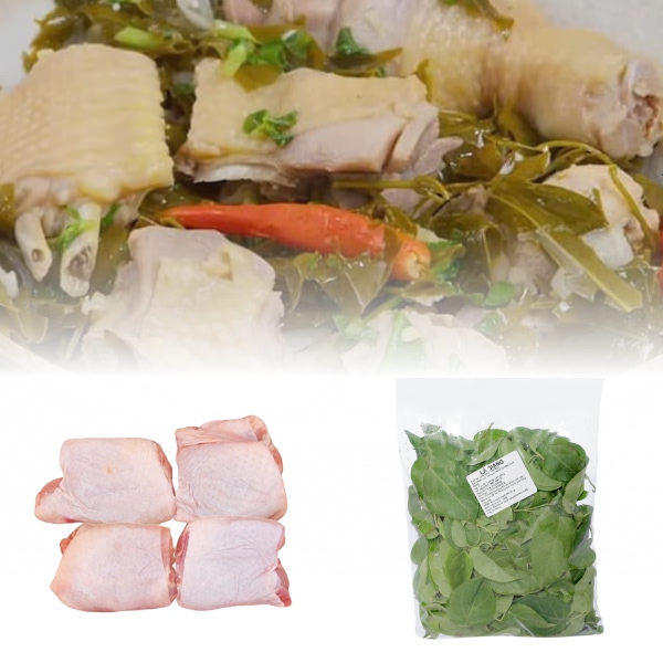 Má đùi gà cắt sẵn C.P 300g + Lá giang 150g