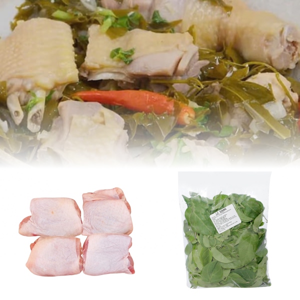 Má đùi gà cắt sẵn C.P 300g + Lá giang 150g