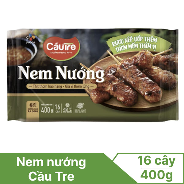 Nem nướng xiên que Cầu Tre 400g