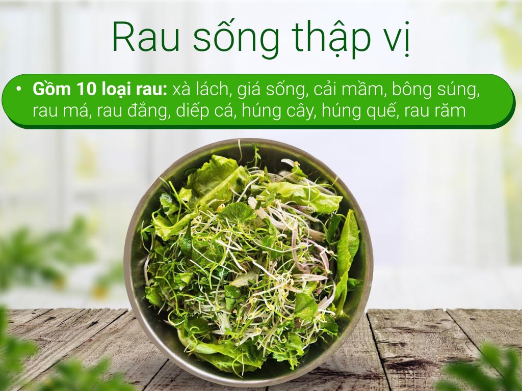 Rau sống thập vị tươi ngon, giá cả cực tốt tại Bách hoá XANH