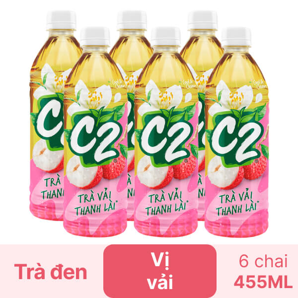 6 chai hồng trà vải C2 455ml