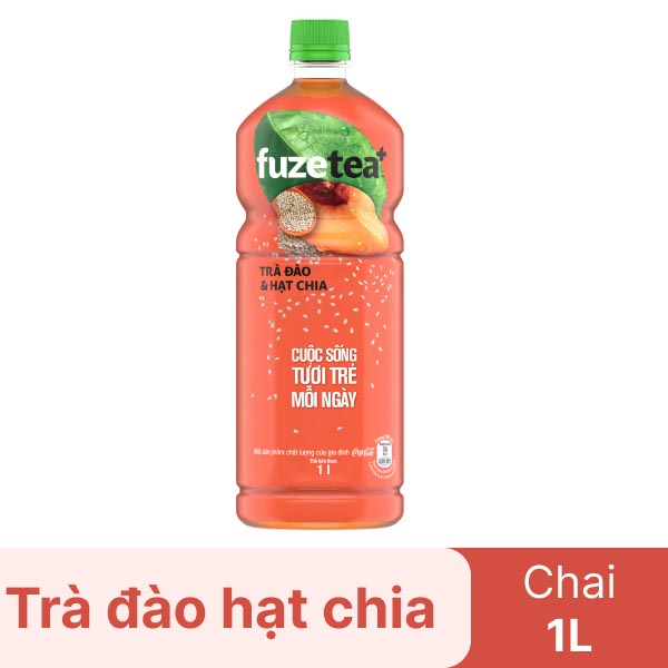 Trà đào hạt chia Fuze Tea 1 lít