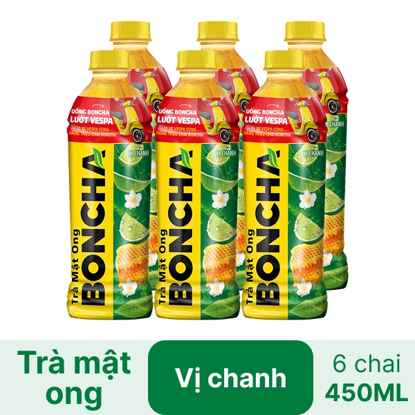 Trà mật ong Boncha vị chanh 450ml giá tốt | Bách Hoá Xanh